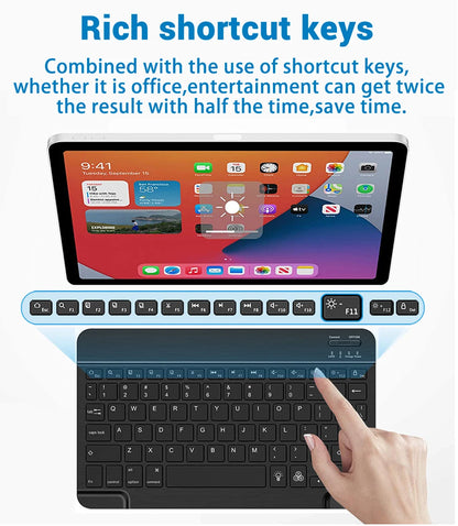EMTRA Bluetooth Keyboard and Mouse with Backlight