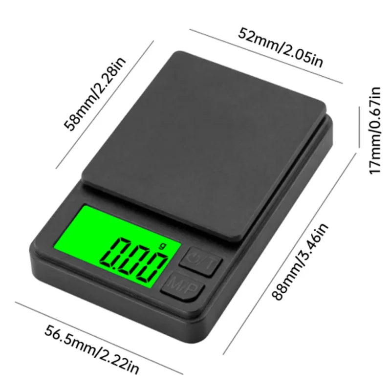 Mini Pocket Scale 0.1g Precision – For Food, Jewelry, Travel