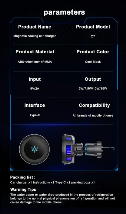 30W Fast Charging Magnetic Car Charger