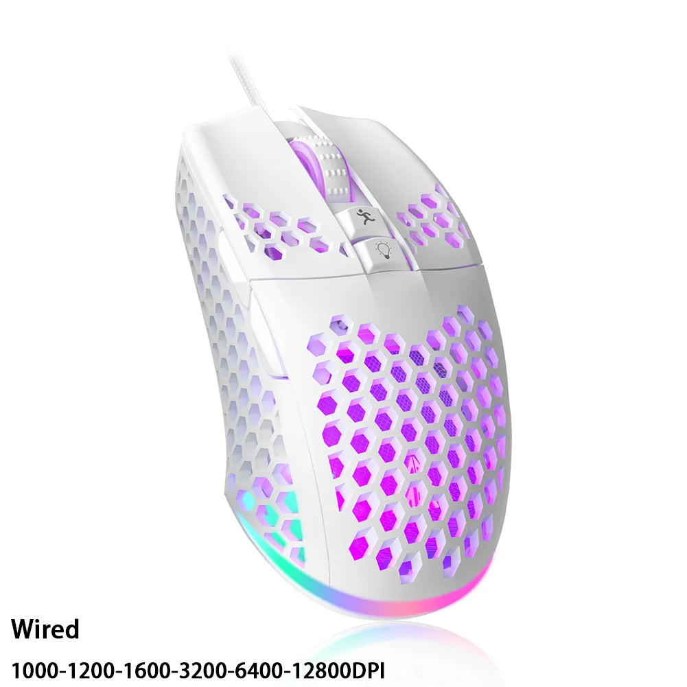 Wired Gaming Mouse – 12800DPI, Macro, Ergonomic, SOLAKAKA SM900