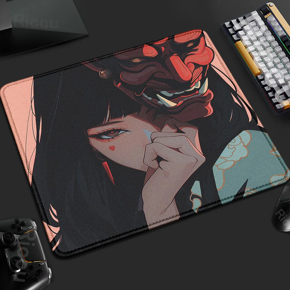 Mouse Pad Mask Girl