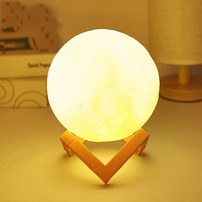 DIY Moon Lamp Kit – Hand-Paint Planet Light for Children's Day &amp; Family Fun