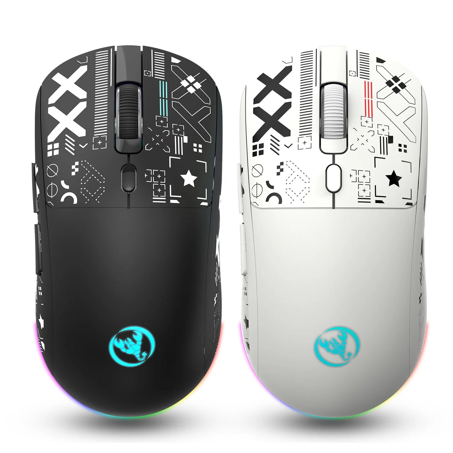 RGB Gaming Mouse 3 Modes – Bluetooth/2.4G/USB, Rechargeable