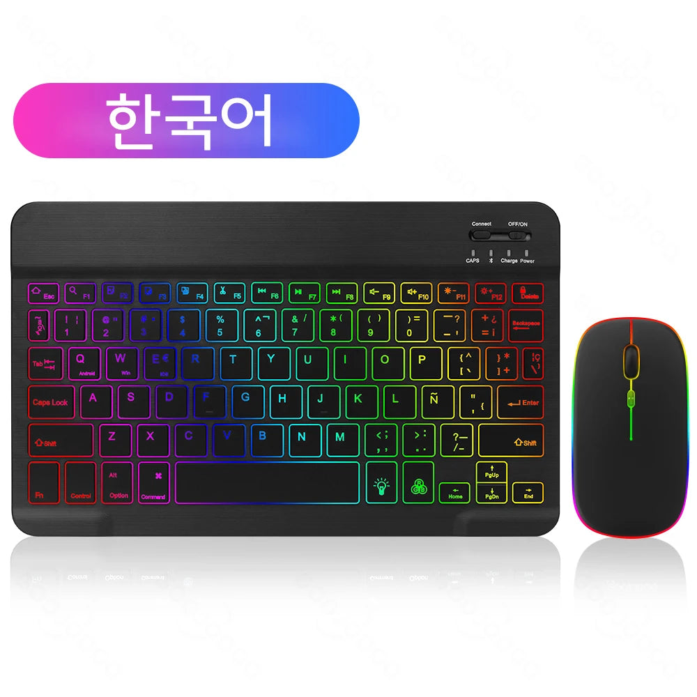 EMTRA Bluetooth Keyboard and Mouse with Backlight