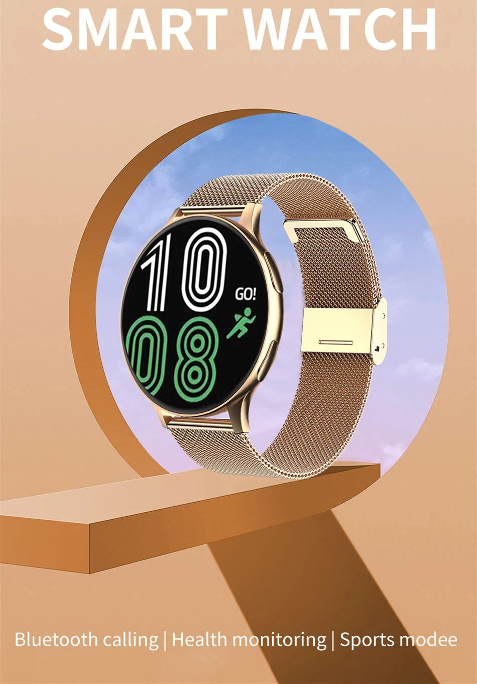 SmartWatch – Calls, Wireless Charging, Men/Women Bracelet, Fitness