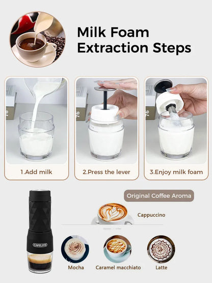 3-in-1 Manual Coffee Maker – Capsule &amp; Ground