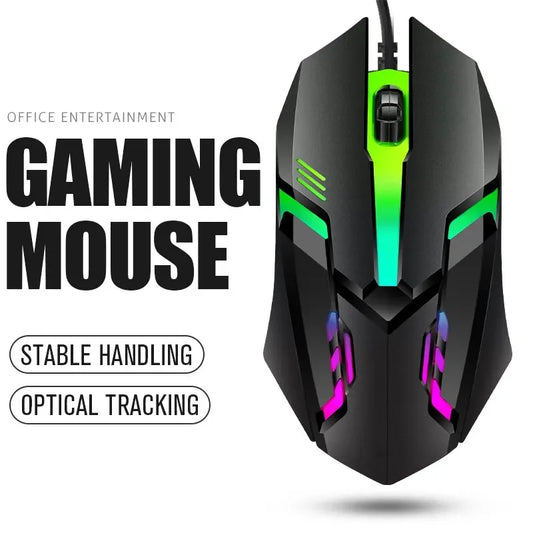 Mouse Gamer ITLY M01 USB com Fio LED RGB para PC e Notebook