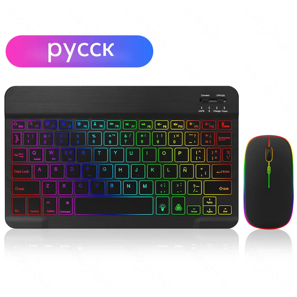 EMTRA Bluetooth Keyboard and Mouse with Backlight