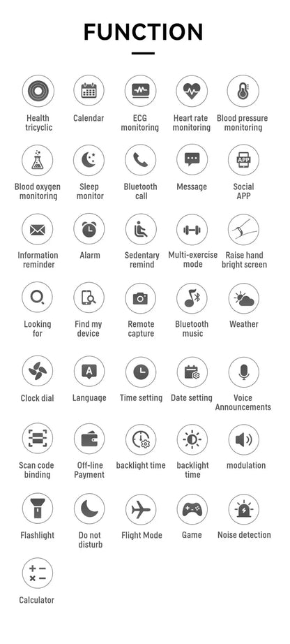 Smartwatch – 1.28" Screen, Bluetooth Call, Heart Rate &amp; Health Monitor