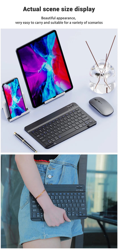 EMTRA Bluetooth Keyboard and Mouse with Backlight