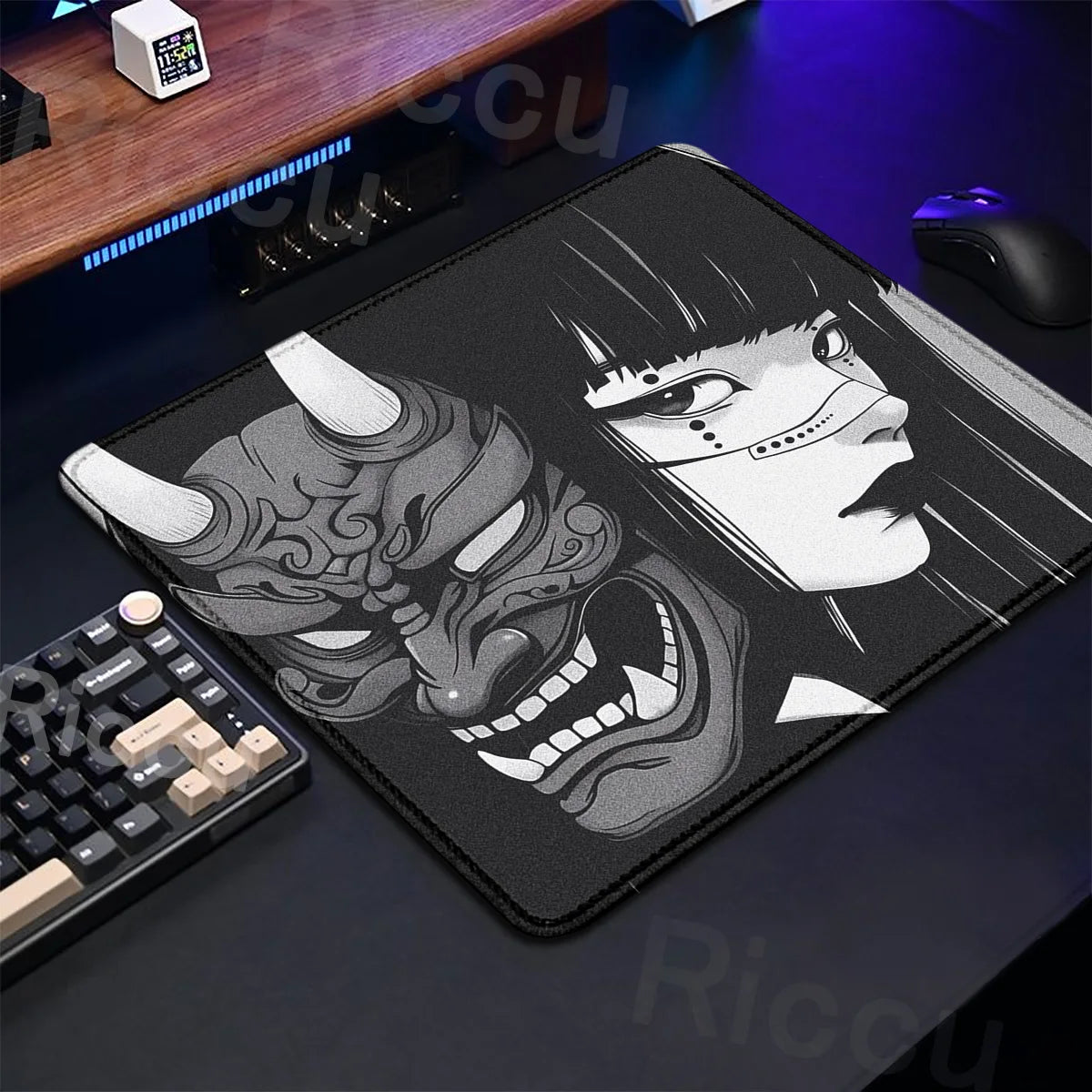 Oni Mask Mouse Pad