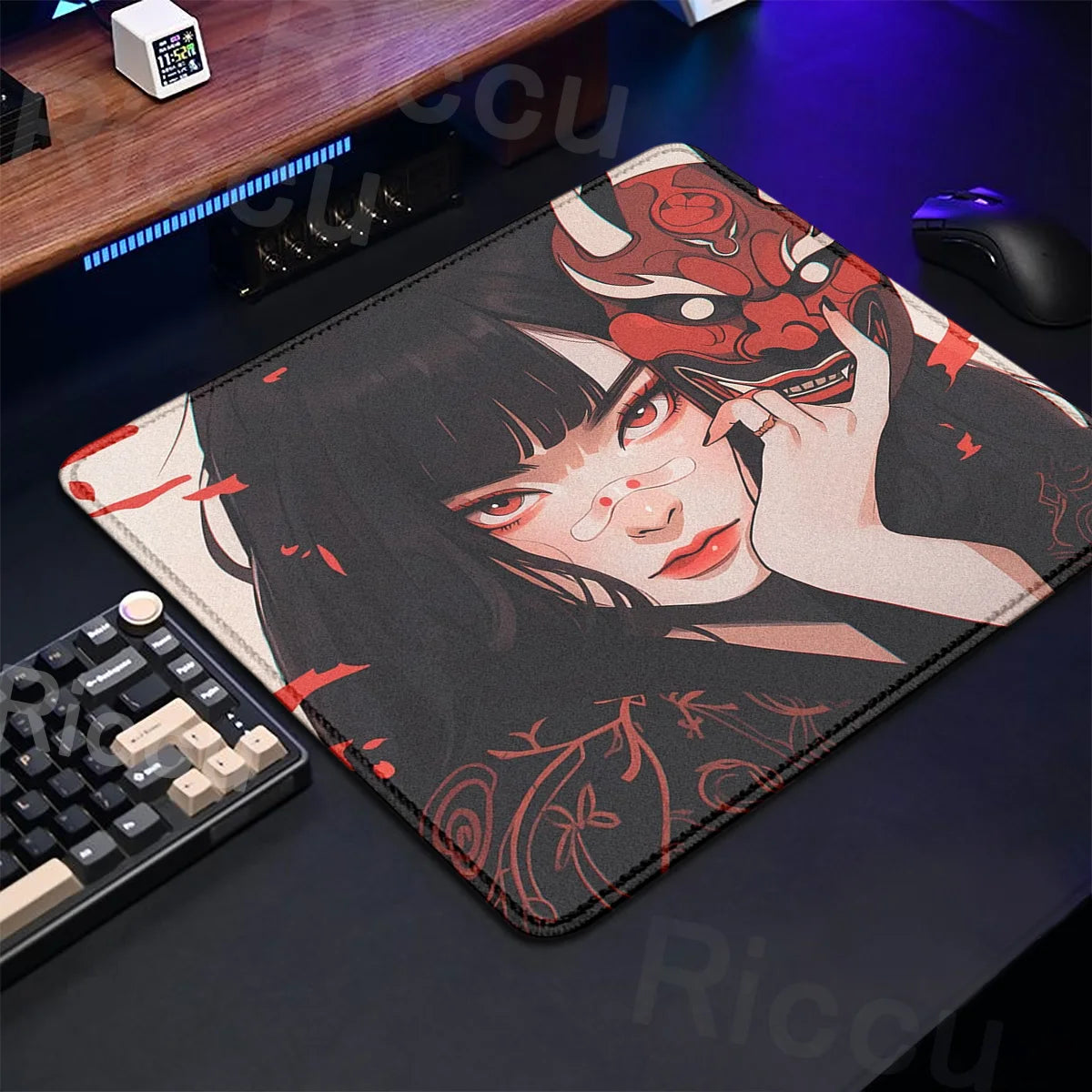 Oni Mask Mouse Pad