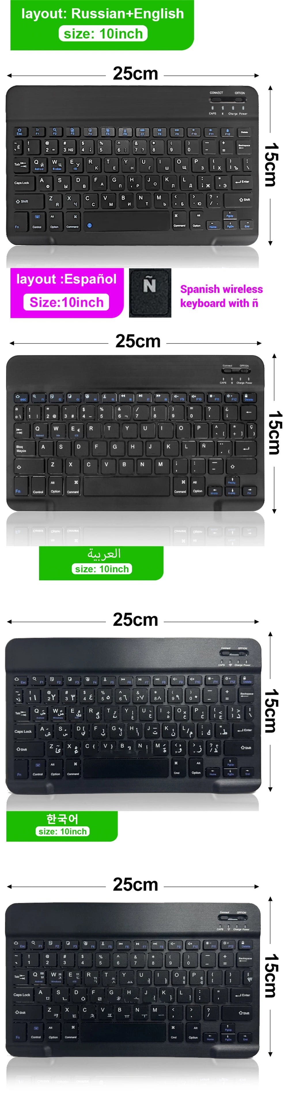 EMTRA Bluetooth Keyboard and Mouse with Backlight