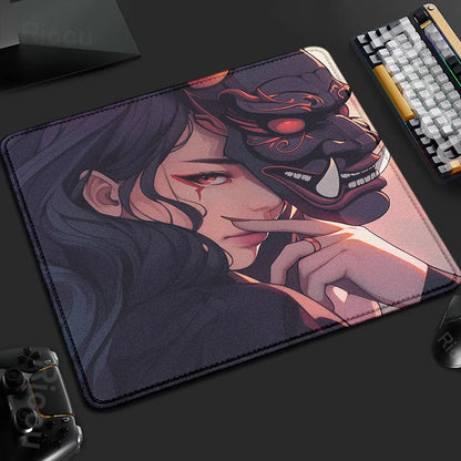 Mouse Pad Mask Girl