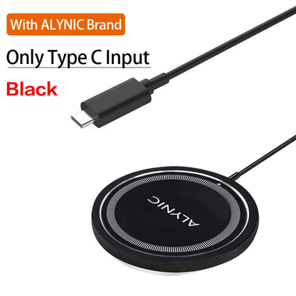 30W Magnetic Wireless Charger Pad – Fast Charging Stand for iPhone, AirPods &amp; USB-A