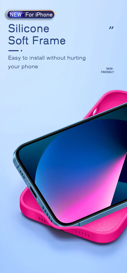 Case For IPhone - Silicone Solid Color