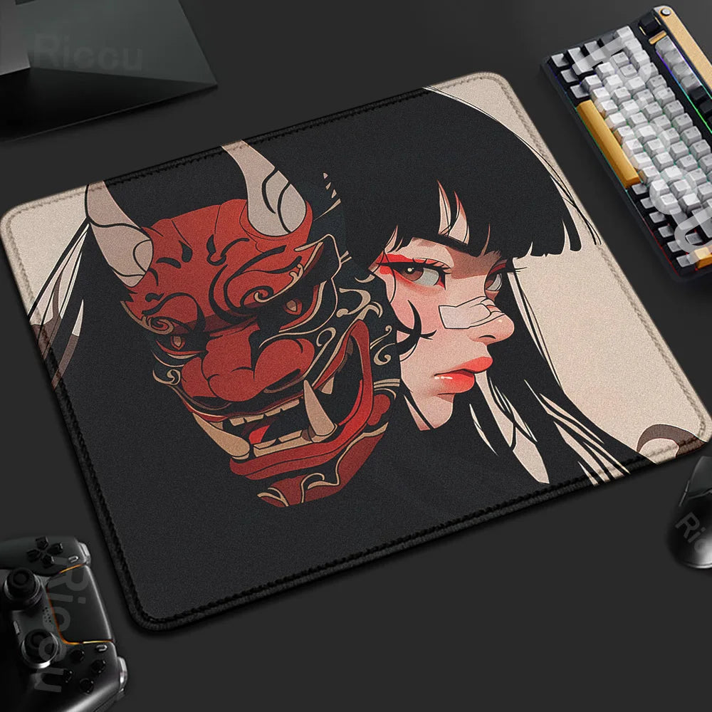Mouse Pad Mask Girl