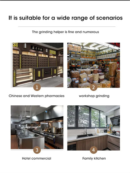 Mini Electric Grinder 300ml – 4-Blade Spice, Coffee &amp; Grain Mill for Home Use