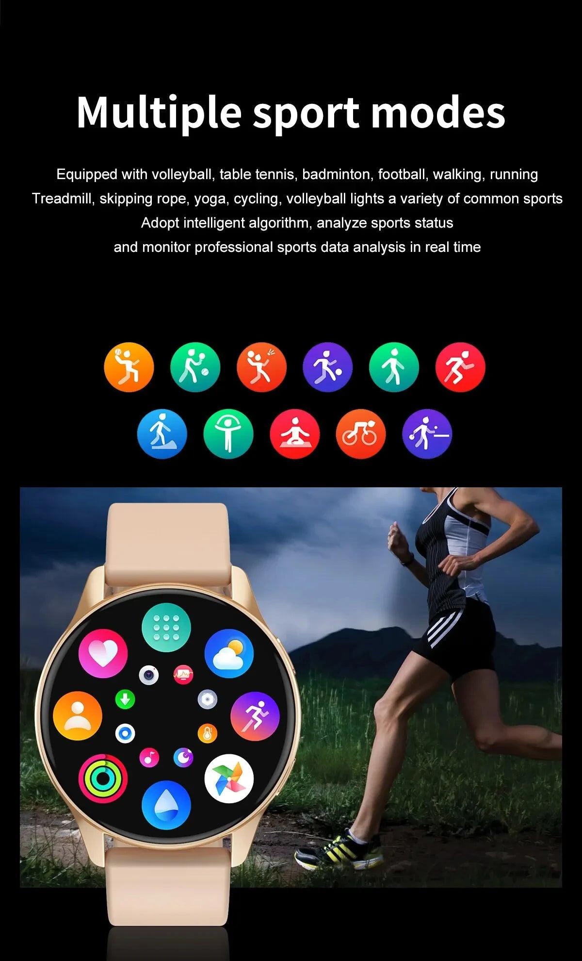 SmartWatch – Calls, Wireless Charging, Men/Women Bracelet, Fitness