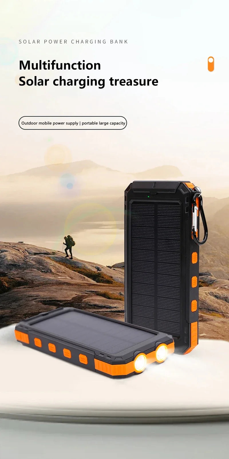 Xiaomi Solar Power Bank 200000mAh – Fast Charging for iPhone &amp; Android Devices
