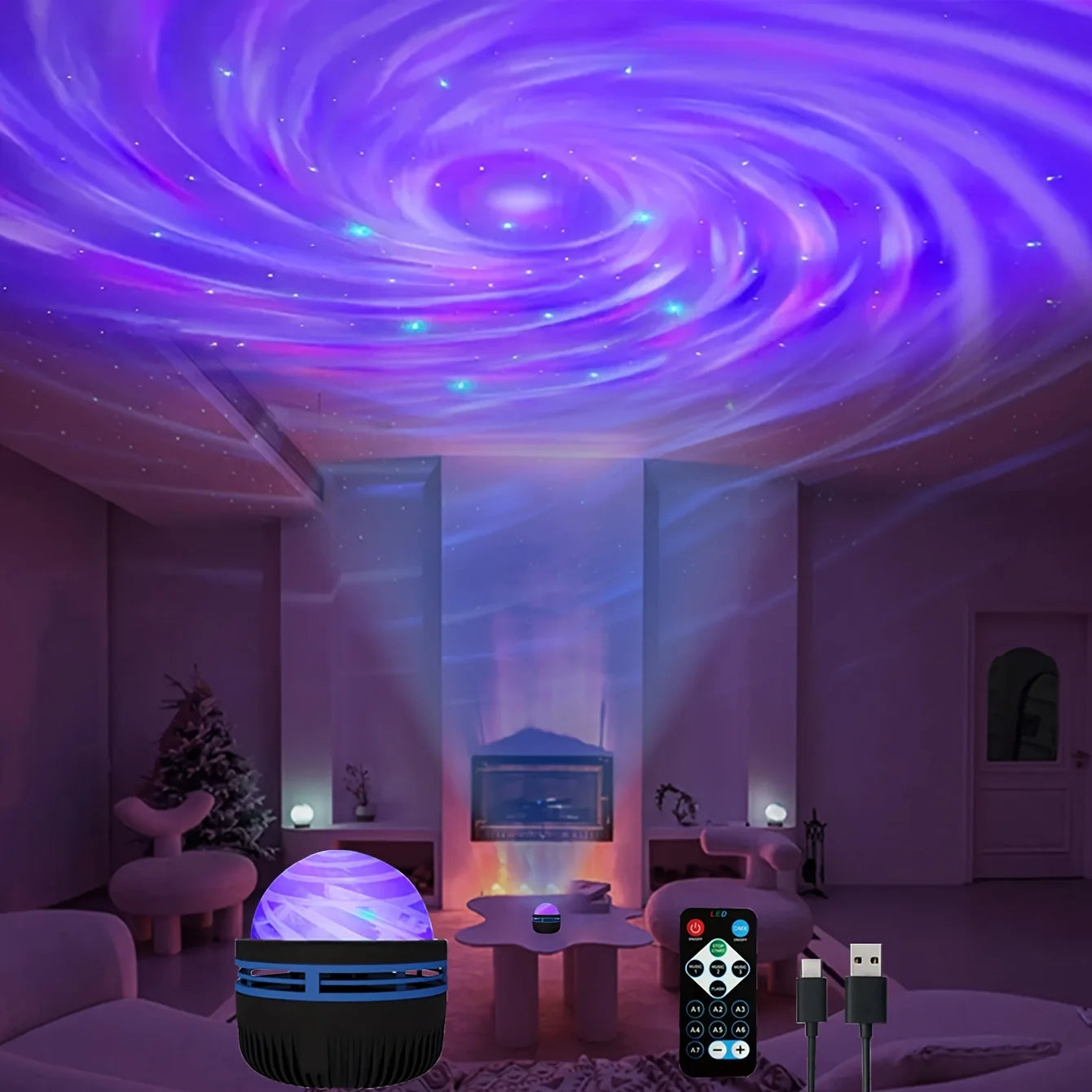3-in-1 LED Galaxy Projector