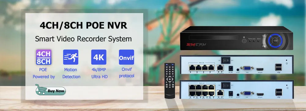 4K POE security camera