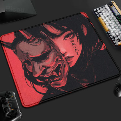 Mouse Pad Mask Girl