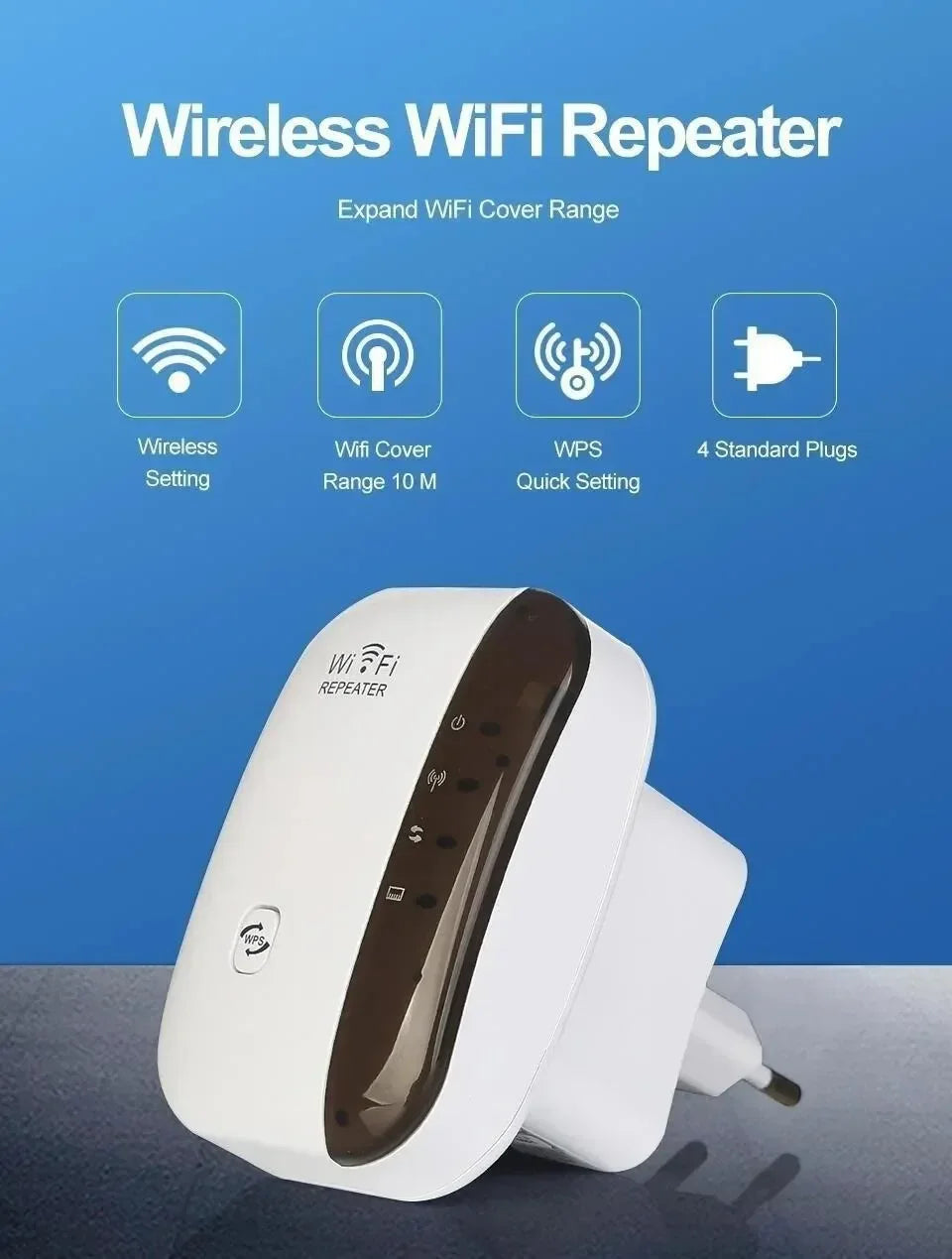 Mini WiFi Extender – Wireless Signal Booster Home Repeater Router