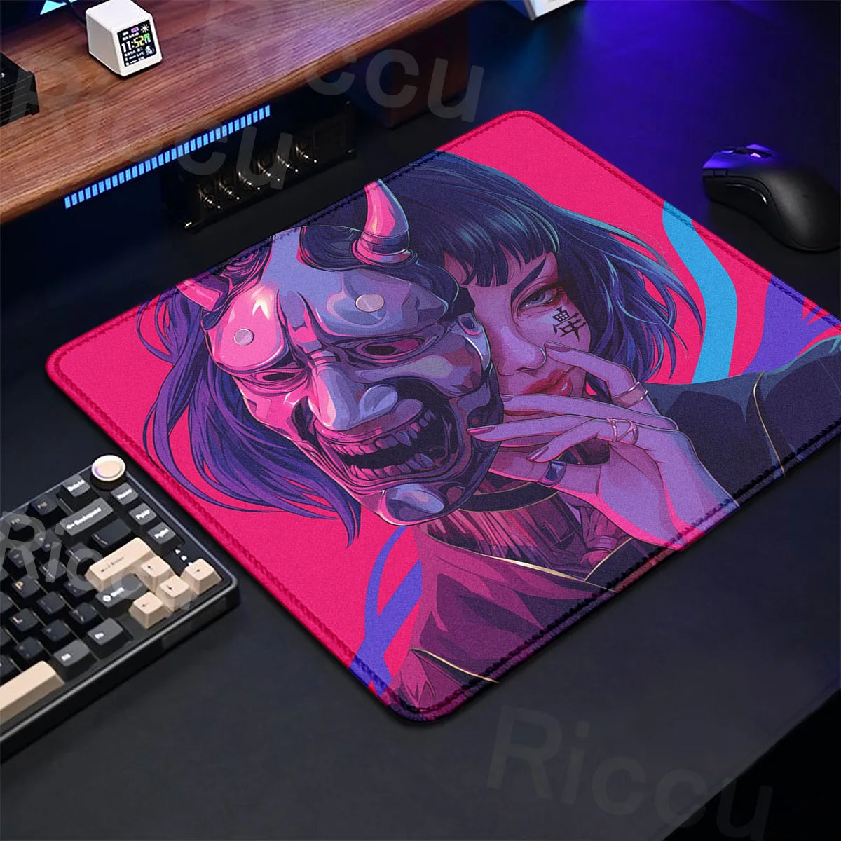 Oni Mask Mouse Pad