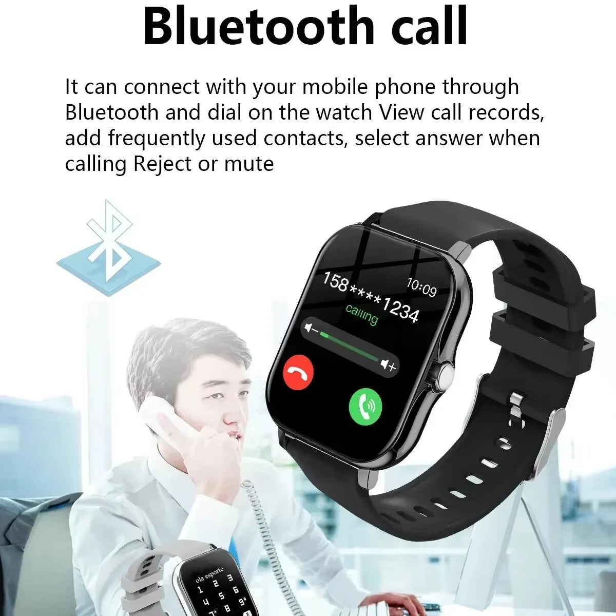 Xiaomi Smart Watch 2025 – Call Feature, Sport Modes, iPhone/Android Compatible