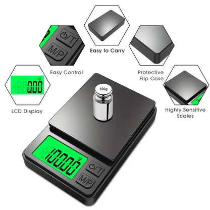 Mini Pocket Scale 0.1g Precision – For Food, Jewelry, Travel