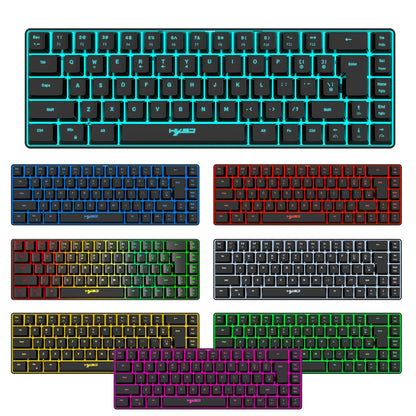 H61K Wired Mechanical Keyboard, Compact Design and 19 Anti-Conflict Keys