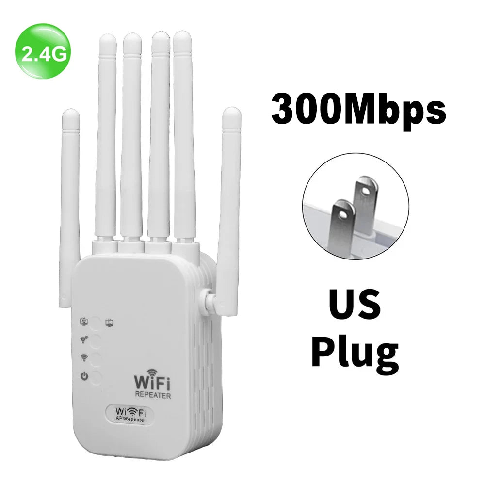 WiFi Repeater 1200Mbps – Dual-Band 2.4G/5G Signal Booster Router