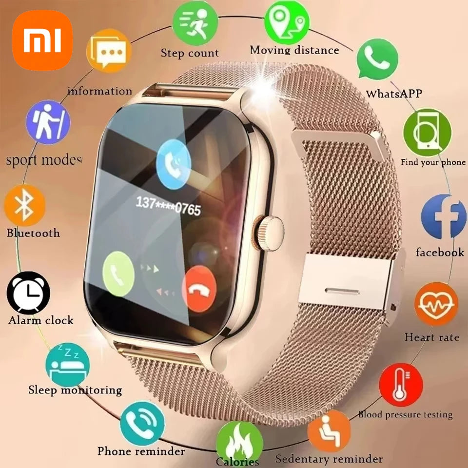 Xiaomi Smart Watch 2025 – Call Feature, Sport Modes, iPhone/Android Compatible