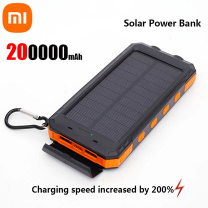 Xiaomi Solar Power Bank 200000mAh – Fast Charging for iPhone &amp; Android Devices