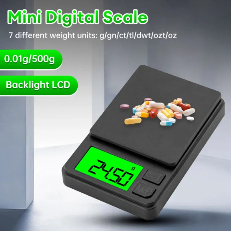 Mini Pocket Scale 0.1g Precision – For Food, Jewelry, Travel
