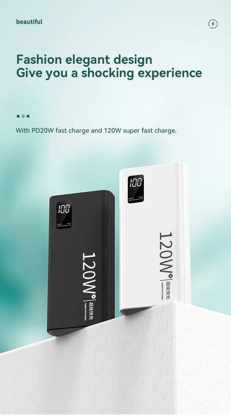 80000mAh Power Bank 120W