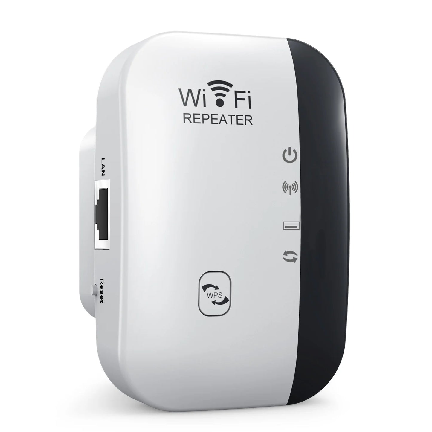 WiFi Extender 300Mbps – Long Range Booster with WPS &amp; 7 LED Status