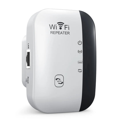 WiFi Extender 300Mbps – Long Range Booster with WPS &amp; 7 LED Status