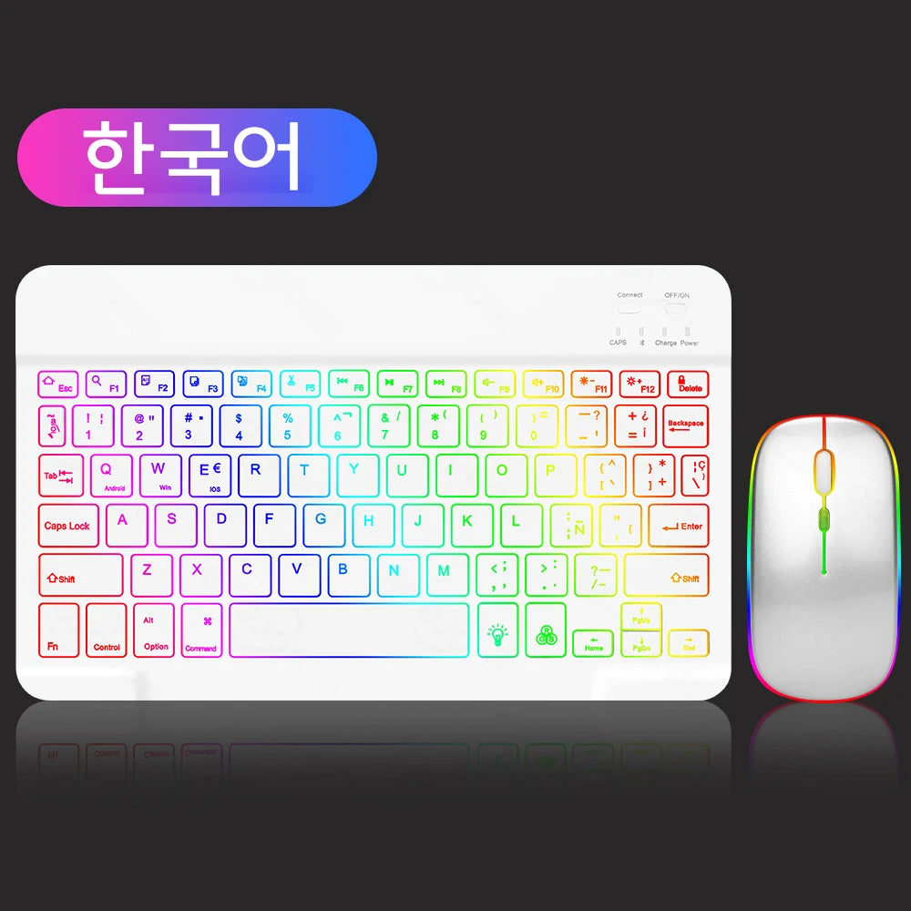 EMTRA Bluetooth Keyboard and Mouse with Backlight