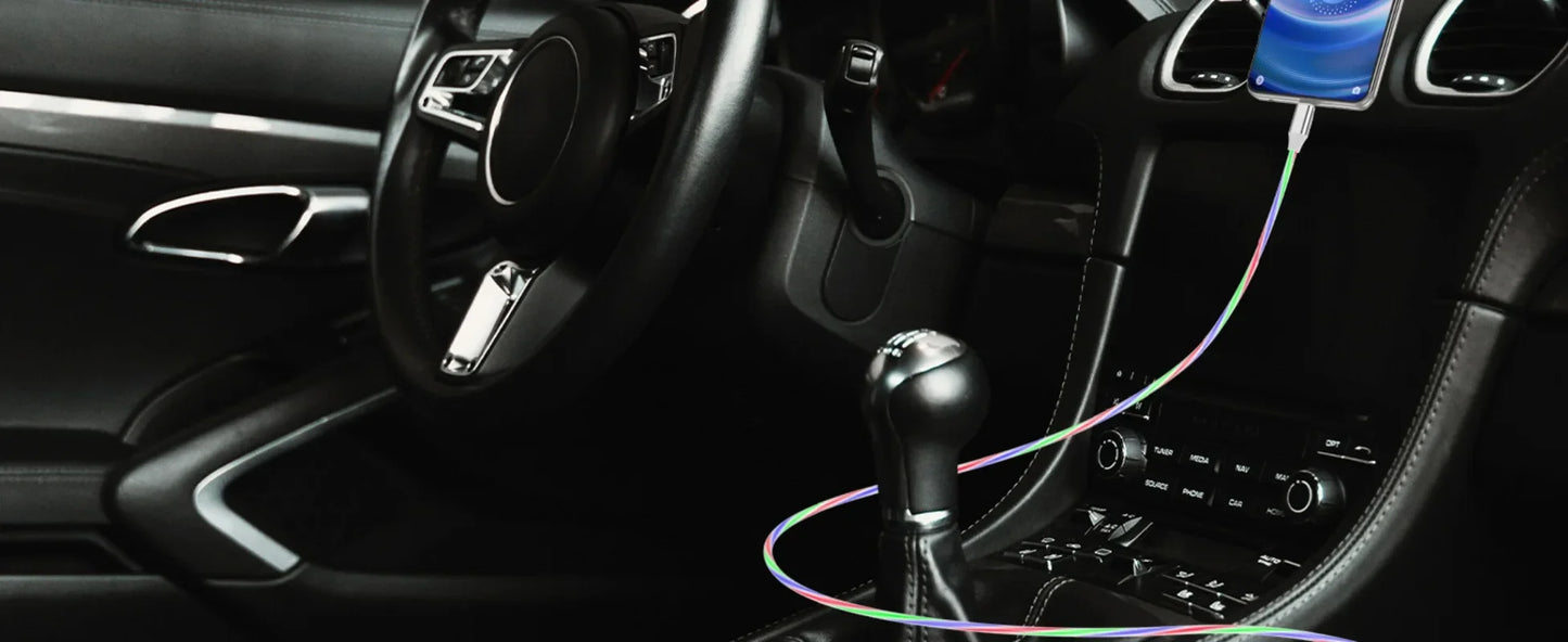 60W USB Type-C to USB LED PD Cable