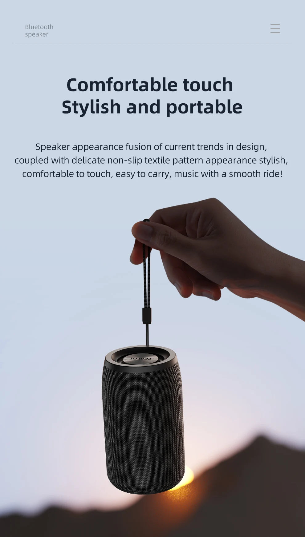ZEALOT-S32 Portable Speaker – Mini Bluetooth, HiFi Bass, FM, TF, USB, TWS