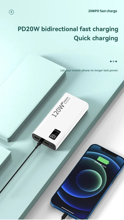 80000mAh Power Bank 120W