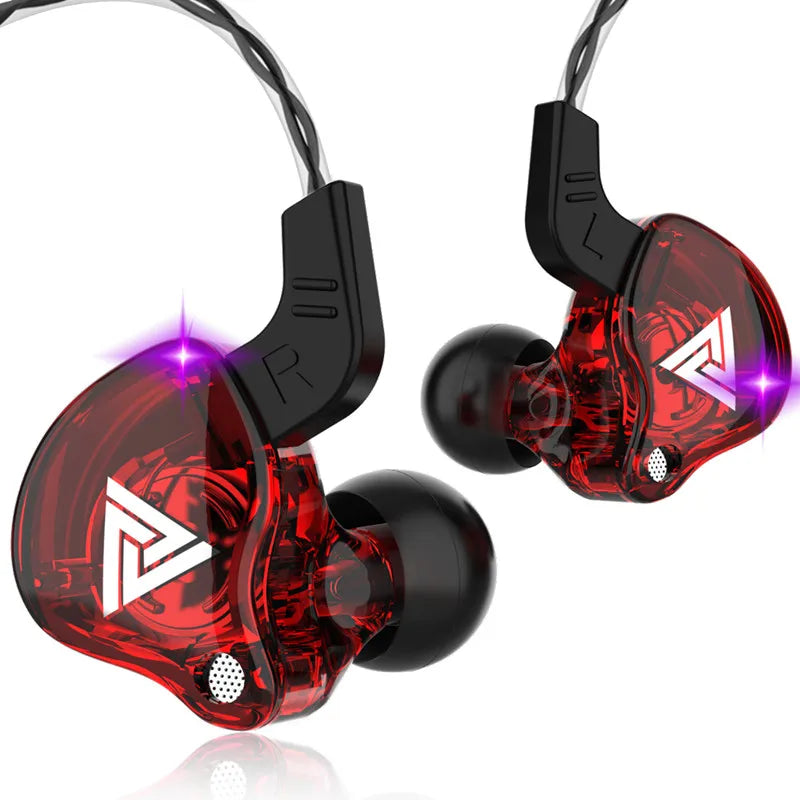 QKZ AK6 Wired Earphones – HiFi Bass, Copper Driver, 3.5mm In-Ear Headset with Mic