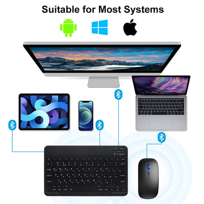 EMTRA Bluetooth Keyboard and Mouse with Backlight