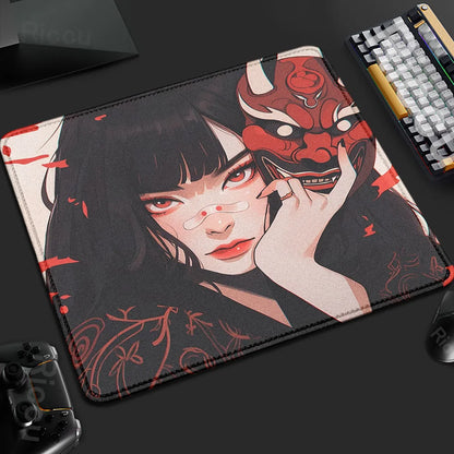 Mouse Pad Mask Girl
