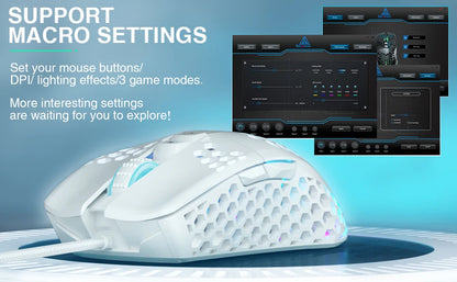 Wired Gaming Mouse – 12800DPI, Macro, Ergonomic, SOLAKAKA SM900