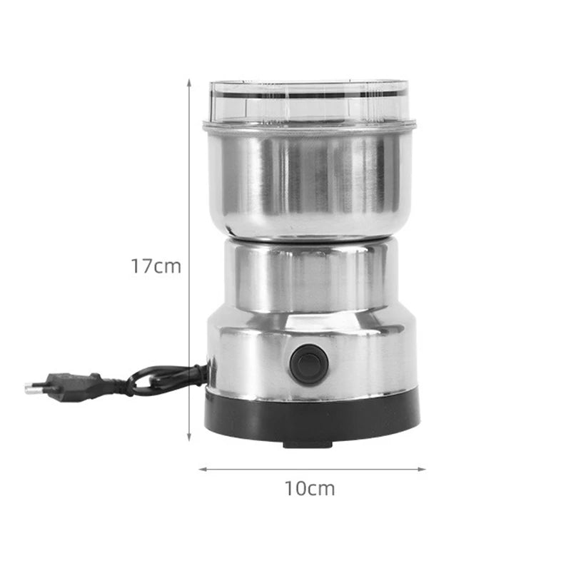 Mini Electric Grinder 300ml – 4-Blade Spice, Coffee &amp; Grain Mill for Home Use