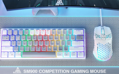 Wired Gaming Mouse – 12800DPI, Macro, Ergonomic, SOLAKAKA SM900