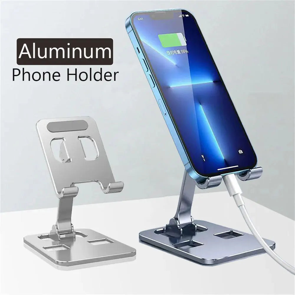 Universal Foldable Aluminum Phone &amp; Tablet Desk Stand